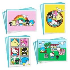 Hallmark Sanrio® Hello Kitty® Colorful Days Assorted Blank Notes, Pack Of 12
