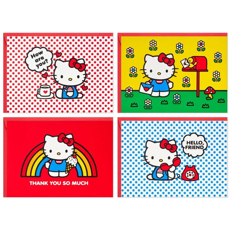 Hallmark Sanrio® Hello Kitty® Cheerful And Bright Assorted Blank Notes, Pack Of 24 4 Hallmark Sanrio® Hello Kitty® Cheerful And Bright Assorted Blank Notes, Pack Of 24 - Image 2