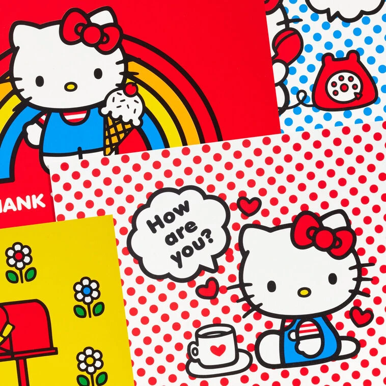 Hallmark Sanrio® Hello Kitty® Cheerful And Bright Assorted Blank Notes, Pack Of 24 5 Hallmark Sanrio® Hello Kitty® Cheerful And Bright Assorted Blank Notes, Pack Of 24 - Image 3