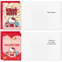 Hallmark Hello Kitty Happy Day Assorted Valentine's Day Cards, Pack Of 36 -Hallmark Gift Shop Hello Kitty Valentines Day Cards Assortment 5ETV1057 03