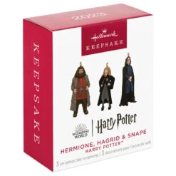 Hallmark Mini Harry Potter™ Hermione™, Hagrid™ And Snape™ Metal Ornaments, Set Of 3 -Hallmark Gift Shop Hermione Hagrid Snape Keepsake Ornaments 2999QXM9259 06