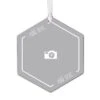 Hallmark Design-Your-Own Hexagon Metal Personalized Ornament, Custom Photo And Text -Hallmark Gift Shop Hexagon Personalized Christmas Ornament 1OFM1002B6 01