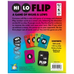 Hi Lo Flip Card Game -Hallmark Gift Shop Hi Lo Flip Card Game 118 03