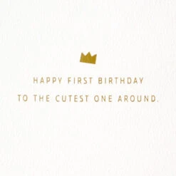 Hallmark Cutest One Around First Birthday Card -Hallmark Gift Shop High Chair and Balloons Signature Birthday Card 759LAD3132 02