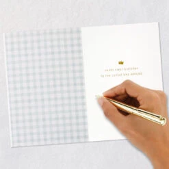 Hallmark Cutest One Around First Birthday Card -Hallmark Gift Shop High Chair and Balloons Signature Birthday Card 759LAD3132 07