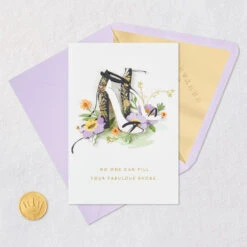 Hallmark No One Can Fill Your Fabulous Shoes Birthday Card -Hallmark Gift Shop High Heel Shoes Birthday Card for Her 759LAD2934 05