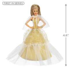 Hallmark 2023 Latina Holiday Barbie™ Ornament -Hallmark Gift Shop Hispanic Holiday Barbie Doll Keepsake Ornament 2199QXR8219 03