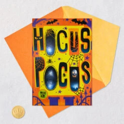 Hallmark Hocus Pocus Musical Halloween Card With Light -Hallmark Gift Shop Hocus Pocus LightUp Musical Halloween Card 899HJD1049 05