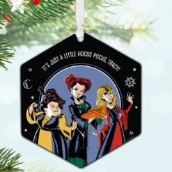 Hallmark Disney Hocus Pocus Metal Personalized Ornament, Custom Text -Hallmark Gift Shop Hocus Pocus Personalized Christmas Ornament 1OFM1002B10 02