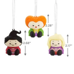 Better Together Disney Hocus Pocus Mary, Winifred And Sarah Sanderson Magnetic Hallmark Ornaments, Set Of 3 -Hallmark Gift Shop Hocus Pocus Sanderson Sisters Christmas Ornaments 3HCM3059 04
