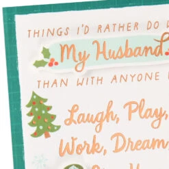 Hallmark Lucky In Love Christmas Card For Husband -Hallmark Gift Shop Holiday Icons Husband Christmas Card 699XZH2435 04