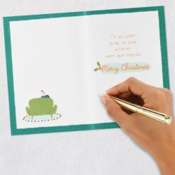 Hallmark Lucky In Love Christmas Card For Husband -Hallmark Gift Shop Holiday Icons Husband Christmas Card 699XZH2435 06