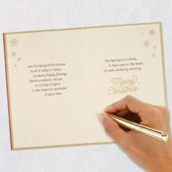 Hallmark You're At The Heart Of So Many Memories Christmas Card For Mom -Hallmark Gift Shop Holiday Icons With Tag Mom Christmas Card 759XZH1645 08