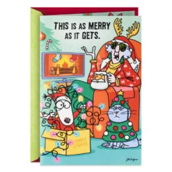 Hallmark Maxine™ As Merry As It Gets Funny Christmas Card With Sound And Light