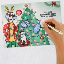 Hallmark Maxine™ As Merry As It Gets Funny Christmas Card With Sound And Light -Hallmark Gift Shop Holiday Scene Funny Maxine Christmas Card With Sound 899XOC1041 07