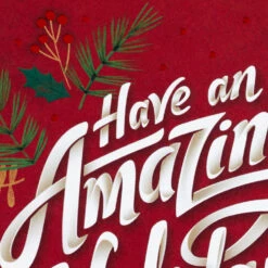 Hallmark Your Own Kind Of MerryBoxed Holiday Cards, Pack Of 16 -Hallmark Gift Shop Holly Greenery on Red Boxed Christmas Cards 1XPX2219 05