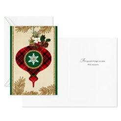 Hallmark Holly And Ornament Boxed Christmas Cards, Pack Of 40 -Hallmark Gift Shop Holly and Ornament Bulk Boxed Christmas Cards 1BXX1026 04