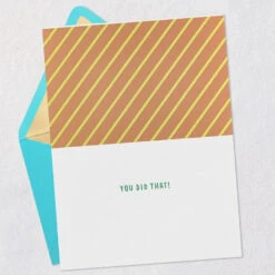 Hallmark Hooray, You Did It Congratulations Card -Hallmark Gift Shop Hooray GoldDipped Letters Congratulations Card 759LAD2960 03