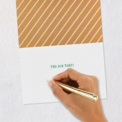 Hallmark Hooray, You Did It Congratulations Card -Hallmark Gift Shop Hooray GoldDipped Letters Congratulations Card 759LAD2960 06