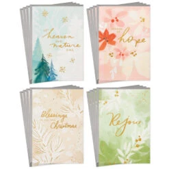 Hallmark Season Of Hope And Beauty Boxed Christmas Cards Assortment, Pack Of 16