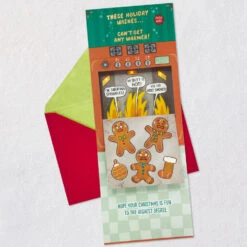 Hallmark Warm Holiday Wishes Funny Musical Pop-Up Christmas Card With Light -Hallmark Gift Shop Hot Cookies in Oven Funny PopUp Christmas Card 899XOC1034 05