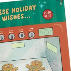 Hallmark Warm Holiday Wishes Funny Musical Pop-Up Christmas Card With Light -Hallmark Gift Shop Hot Cookies in Oven Funny PopUp Christmas Card 899XOC1034 06