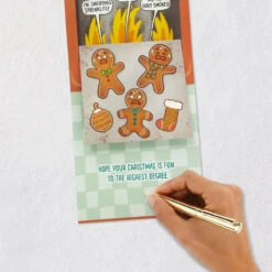 Hallmark Warm Holiday Wishes Funny Musical Pop-Up Christmas Card With Light -Hallmark Gift Shop Hot Cookies in Oven Funny PopUp Christmas Card 899XOC1034 08