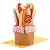 Hallmark Hope Today Is A Real Wiener Hot Dog Bouquet Funny 3D Pop-Up Card -Hallmark Gift Shop Hot Dog Bouquet Funny 3D PopUp Card 799WDR6001 01