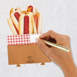 Hallmark Hope Today Is A Real Wiener Hot Dog Bouquet Funny 3D Pop-Up Card -Hallmark Gift Shop Hot Dog Bouquet Funny 3D PopUp Card 799WDR6001 05