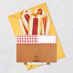 Hallmark Hope Today Is A Real Wiener Hot Dog Bouquet Funny 3D Pop-Up Card -Hallmark Gift Shop Hot Dog Bouquet Funny 3D PopUp Card 799WDR6001 06