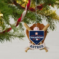 Hallmark MLB Houston Astros™ World Series Champions™ 2022 Ornament -Hallmark Gift Shop Houston Astros 2022 World Series Keepsake Christmas Ornament 2499QHR1233 02