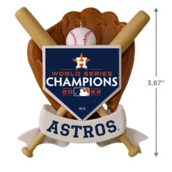 Hallmark MLB Houston Astros™ World Series Champions™ 2022 Ornament -Hallmark Gift Shop Houston Astros 2022 World Series Keepsake Christmas Ornament 2499QHR1233 03