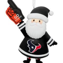 NFL Houston Texans Santa Fan Hallmark Ornament -Hallmark Gift Shop Houston Texans Santa Fan Christmas Ornament 1OSL2585 06
