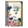 Hallmark Lifting Up A Little Prayer Of Thanks Thank You Card -Hallmark Gift Shop Hummingbird and Flowers Religious Thank You Card 699T2329 01