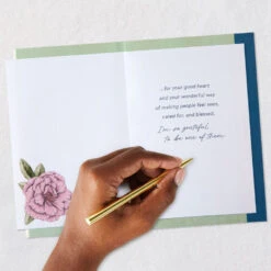 Hallmark Lifting Up A Little Prayer Of Thanks Thank You Card -Hallmark Gift Shop Hummingbird and Flowers Religious Thank You Card 699T2329 07