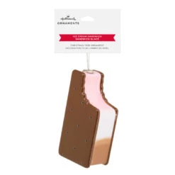 Ice Cream Sandwich Shatterproof Hallmark Ornament -Hallmark Gift Shop Ice Cream Sandwich Christmas Ornament 1HAJ2187 08