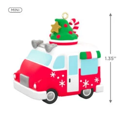 Hallmark Mini Festive Frozen Treats Ornament With Sound, 1.35" -Hallmark Gift Shop Ice Cream Truck Keepsake Ornament 1299QXM9199 03