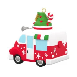 Hallmark Mini Festive Frozen Treats Ornament With Sound, 1.35" -Hallmark Gift Shop Ice Cream Truck Keepsake Ornament 1299QXM9199 06