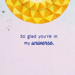 Hallmark Glad You're In My Universe Birthday Card -Hallmark Gift Shop Illustrated Sun Birthday Card 799HBD4850 03