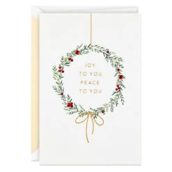Hallmark Illustrated Wreath Boxed Christmas Cards, Pack Of 10 -Hallmark Gift Shop Illustrated Wreath Boxed Christmas Cards 1XSJ1026 02