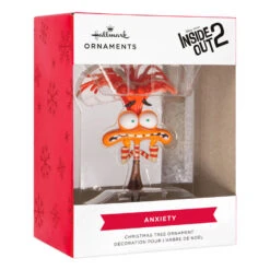 Disney/Pixar Inside Out Anxiety Hallmark Ornament -Hallmark Gift Shop Inside Out 2 Anxiety Christmas Ornament 3HCM4228 08