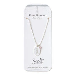 Rose Quartz Intention Charm Necklace