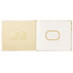 Hallmark Ivory And Gold Guest Book -Hallmark Gift Shop Ivory and Gold Guest Book 1EDY3149 03