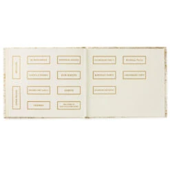 Hallmark Ivory And Gold Guest Book -Hallmark Gift Shop Ivory and Gold Guest Book 1EDY3149 05