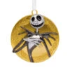 Disney Tim Burton's The Nightmare Before Christmas Jack Skellington On Moon Metal Hallmark Ornament -Hallmark Gift Shop Jack Skellington Gold Moon Christmas Ornament 3HCM4748 01