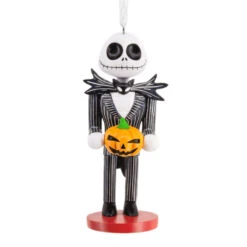 Disney Tim Burton's The Nightmare Before Christmas Jack Skellington Nutcracker Hallmark Ornament