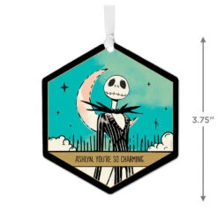 Hallmark Disney Tim Burton's The Nightmare Before Christmas Metal Personalized Ornament, Custom Text -Hallmark Gift Shop Jack Skellington Personalized Christmas Ornament 1OFM1002B9 04