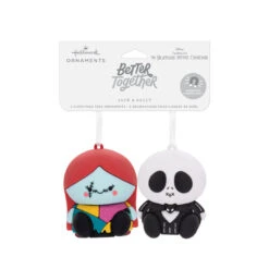Better Together Disney Tim Burton's The Nightmare Before Christmas Jack And Sally Magnetic Hallmark Ornaments, Set Of 2 -Hallmark Gift Shop Jack Skellington and Sally Christmas Ornaments 3HCM2400 04