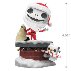 Hallmark Disney Tim Burton's The Nightmare Before Christmas Jack Skellington And Zero Funko POP!® Ornament -Hallmark Gift Shop Jack Skellington and Zero Funko Keepsake Ornament 2699QXD6709 03
