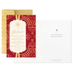 Hallmark Jesus Gave Everything Religious Boxed Christmas Cards, Pack Of 16 -Hallmark Gift Shop Jesus Gave All Religious Boxed Christmas Cards 1DSH1013 03
